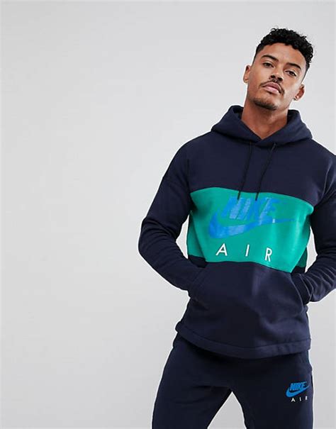 Nike – Air – Kapuzenpullover zum Überziehen in Marine, 863758 